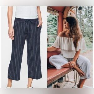 Athleta Bali cropped linen pants, size 10